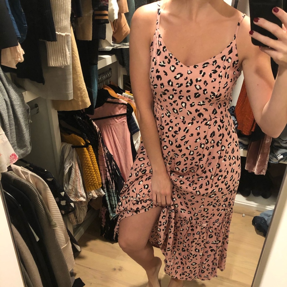 Leopard Print Midi